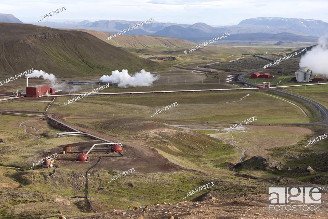 Imagen: Geothemal plant, near Krafla. Iceland.