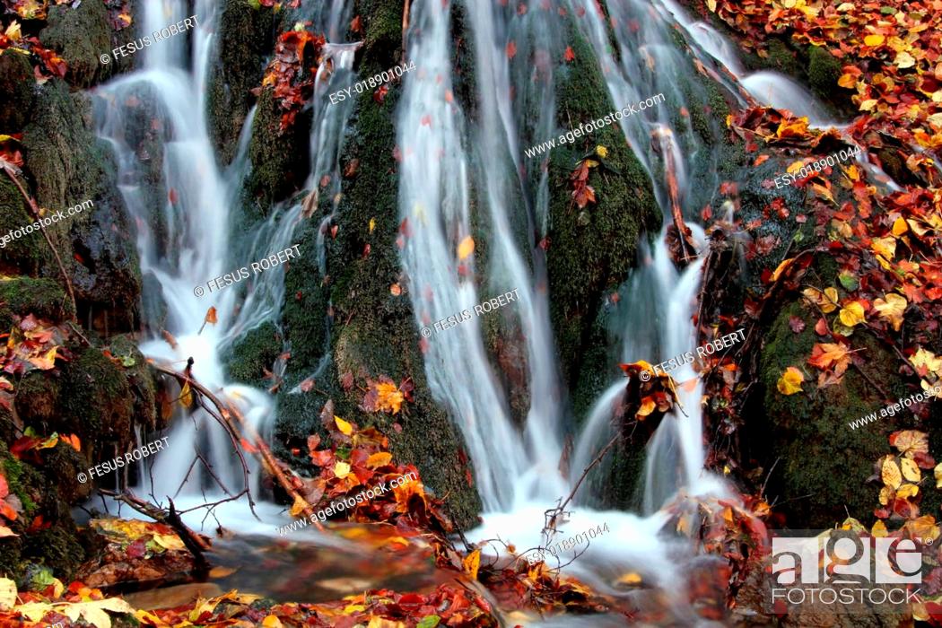 Stock Photo: Autumn stream.