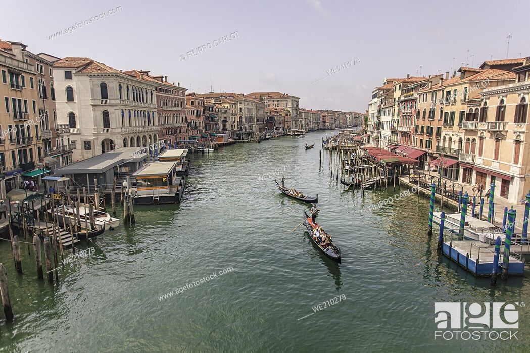 Stock Photo: VENICE, ITALY: Canal Grande Landscape in Venice.