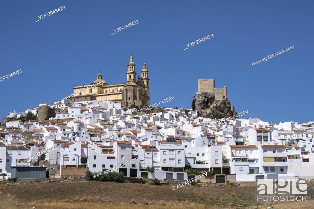 Stock Photo: Olvera, one of white towns of Andalusia, Spain.
