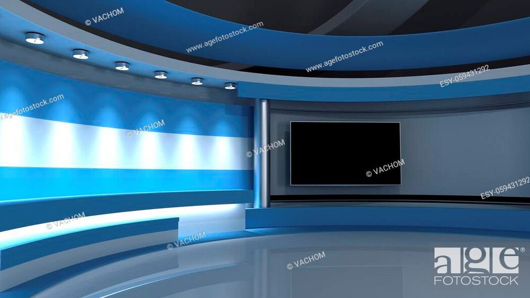 TV studio. Argentina. Argentine flag. News studio. Loop animation, Stock  Photo, Picture And Low Budget Royalty Free Image. Pic. ESY-059431292 |  agefotostock