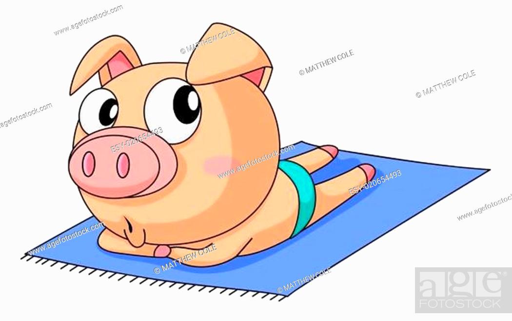 Funny pig, Stock Photo, Picture And Low Budget Royalty Free Image. Pic.  ESY-020654493 | agefotostock