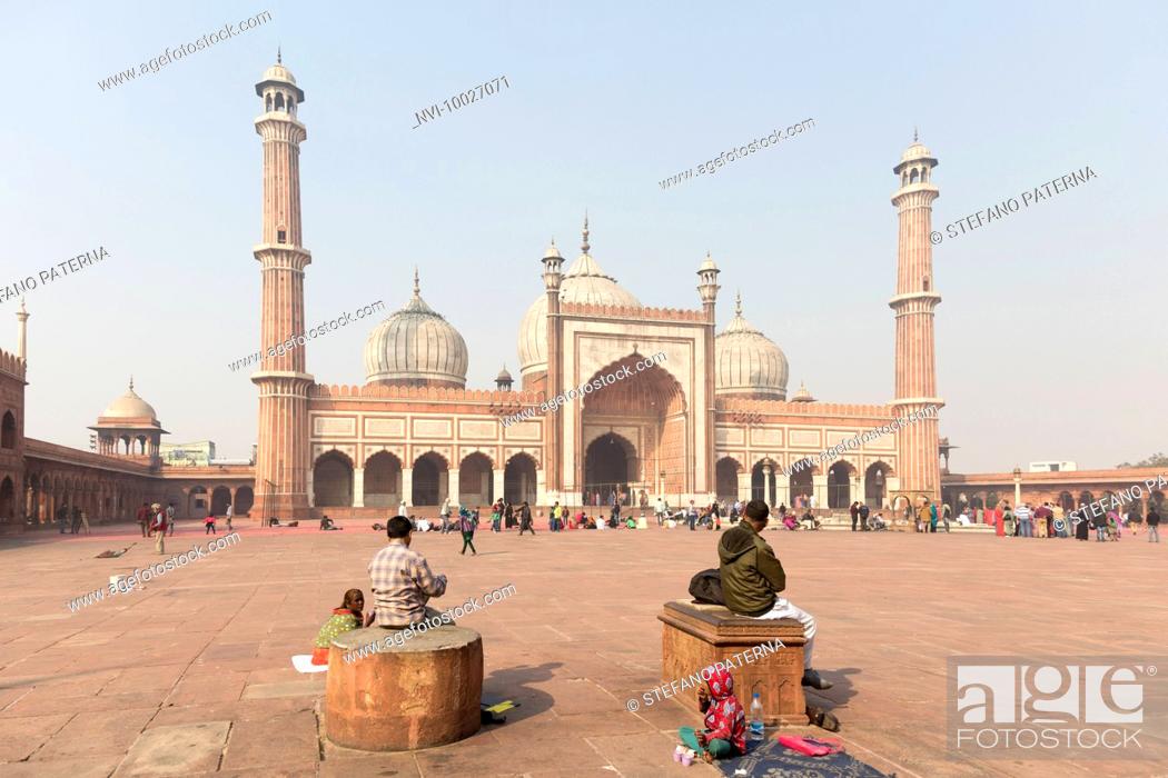 The Jama Masjid, worlds largest mosque, Delhi, India, Stock Photo, Picture  And Rights Managed Image. Pic. NVI-10027071 | agefotostock