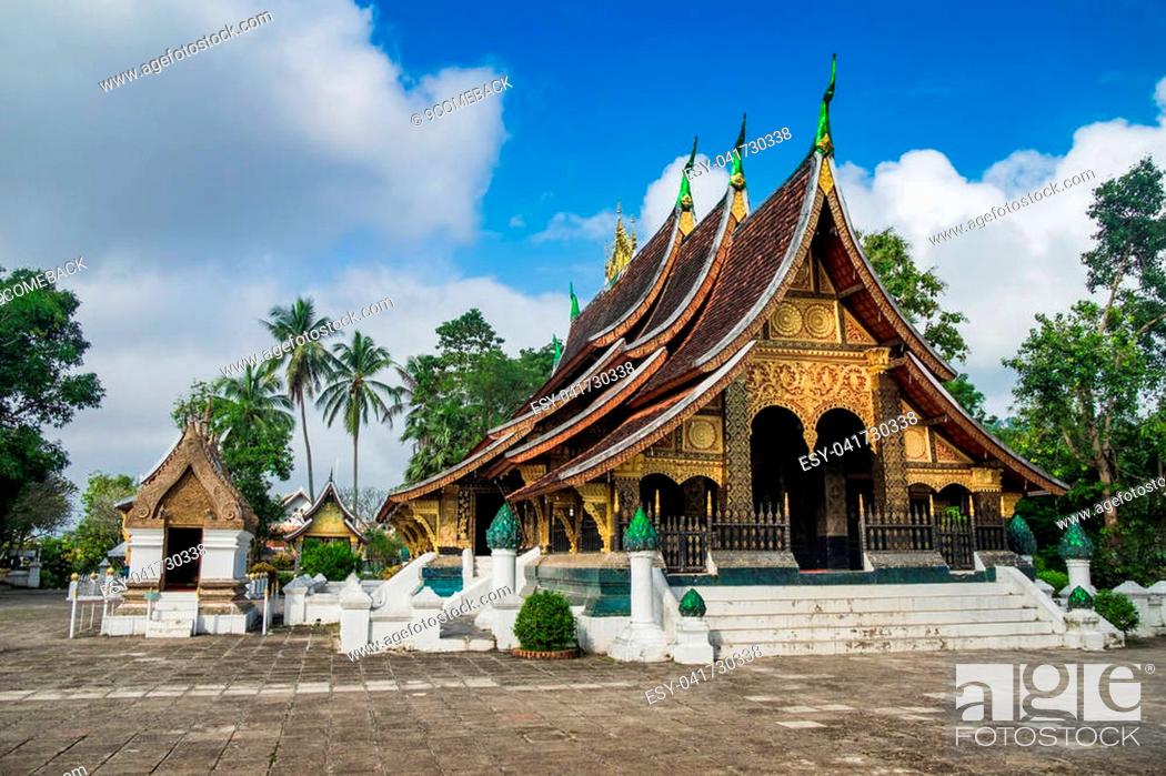 Stock Photo: Wat Xieng Thong, Buddhist temple , The most important buddhist temple in Luang Prabang, Laos. This town was listed as a UNESCO World Heritage Site in 1995.