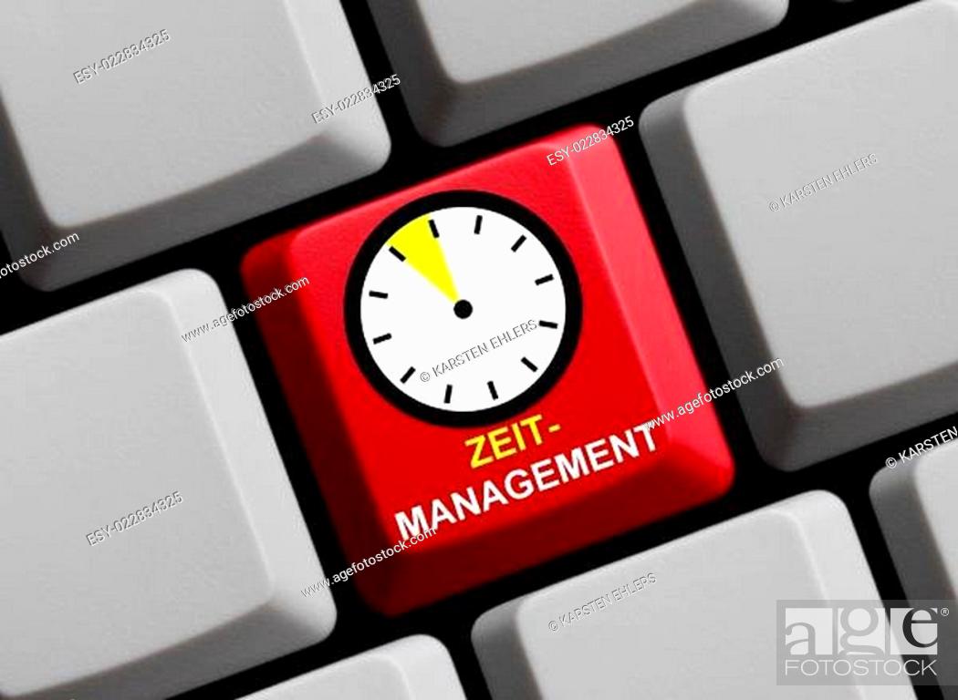 Stock Photo: Zeitmanagement online.