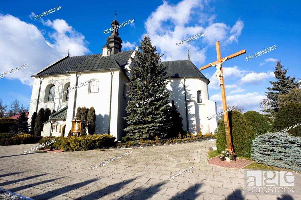 Stock Photo: Church ?w. Piotra i Paw?a in Kije, Pi?czów County, Poland. Build in 1120.