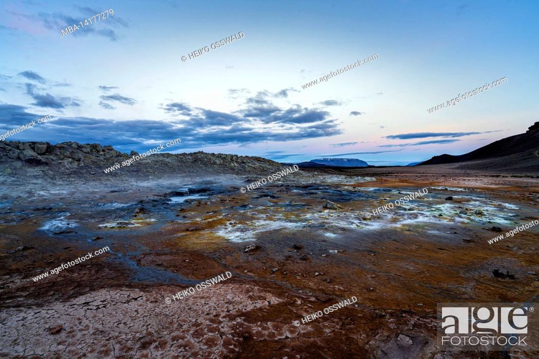 Stock Photo: Geothermal area, Námafjall, Iceland.