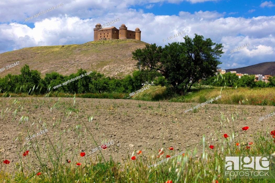 Stock Photo: Castillo de La Calahorra castle, La Calahorra, Granada province, Andalusia, Spain, Europe.