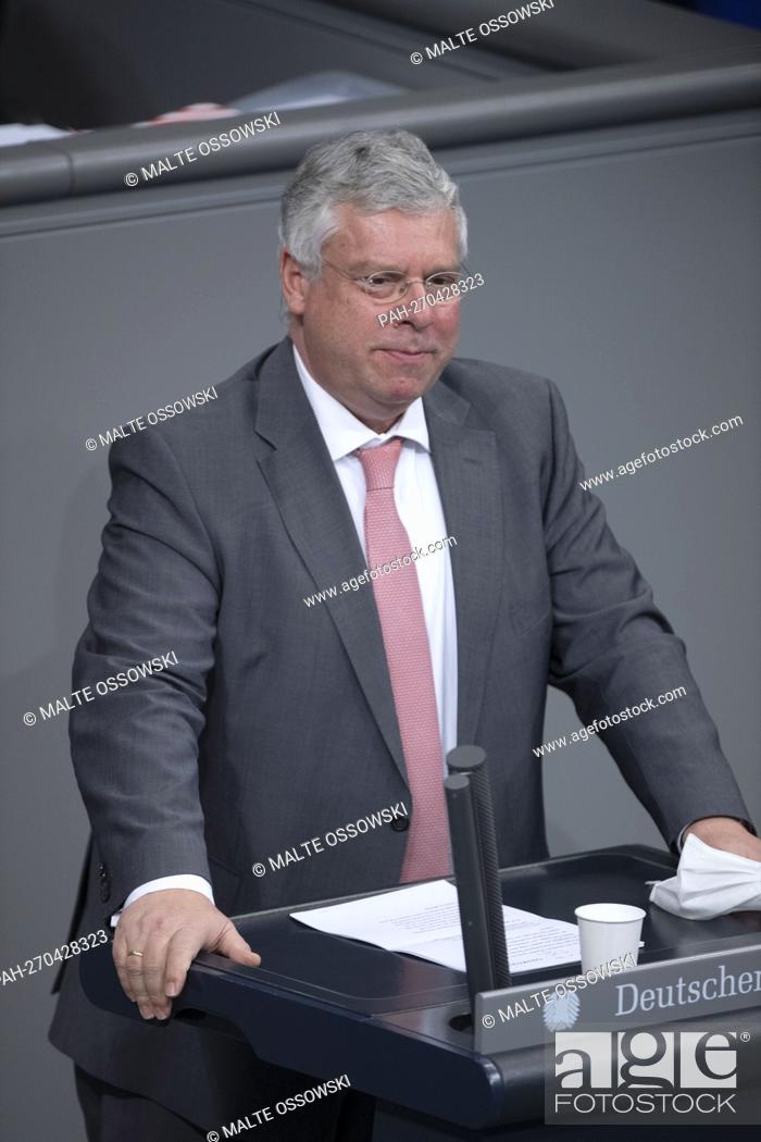 Stock Photo: Juergen HARDT, Jurgen, CDU / CSU parliamentary group, during his speech Current Hour on Troop Concentration of Russian Armed Forces at the Ukrainian State.