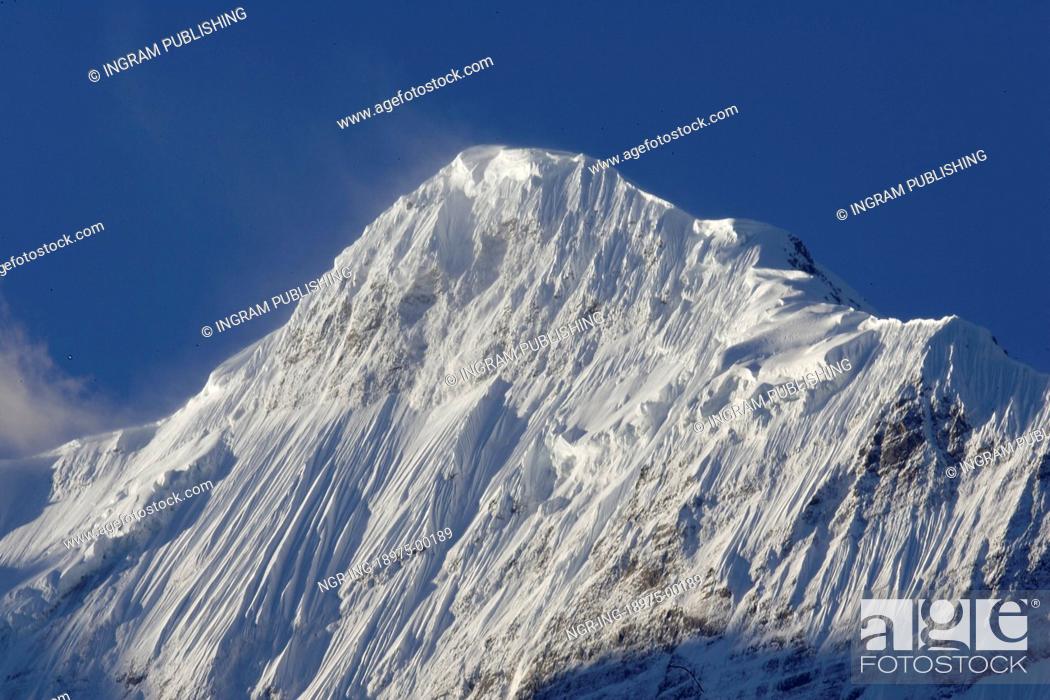 Stock Photo: A view of Nilgiri Peak, ACAP.