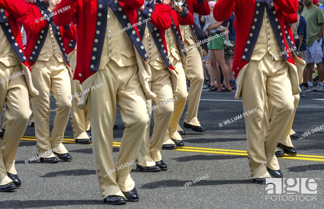 Stock Photo: Continental Army Flute Band Memorial Day Parade Washington DC.