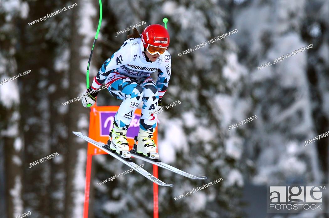 Stock Photo: Elisabeth Goergl from Austria in action in the second downhill training in Garmisch-Partenkirchen, Germany, 20 January 2017.