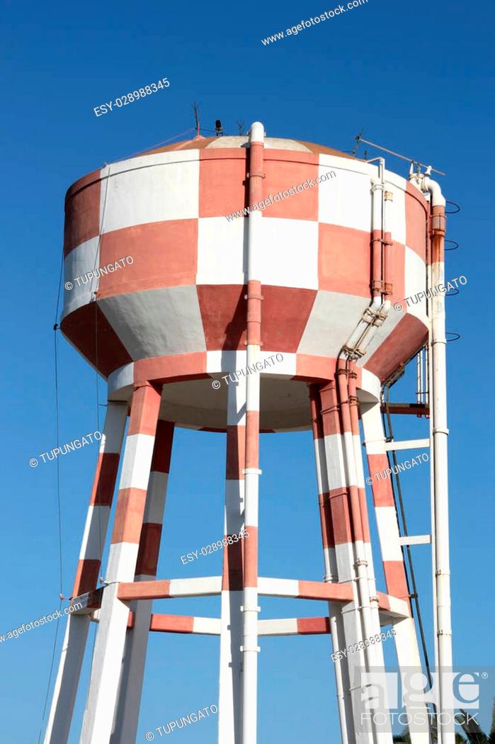Stock Photo: Water tower in San Javier near Murcia, Spain.