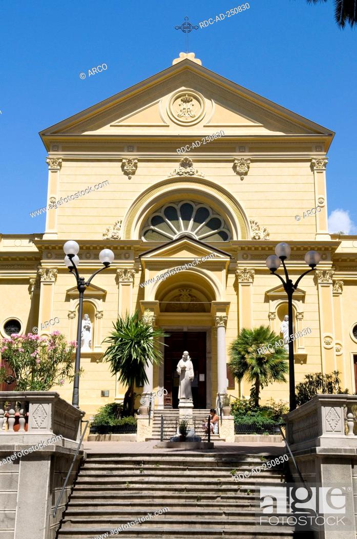 Stock Photo: Church Chiesa si Osserva San Remo Italian Riviera Liguria Italy.