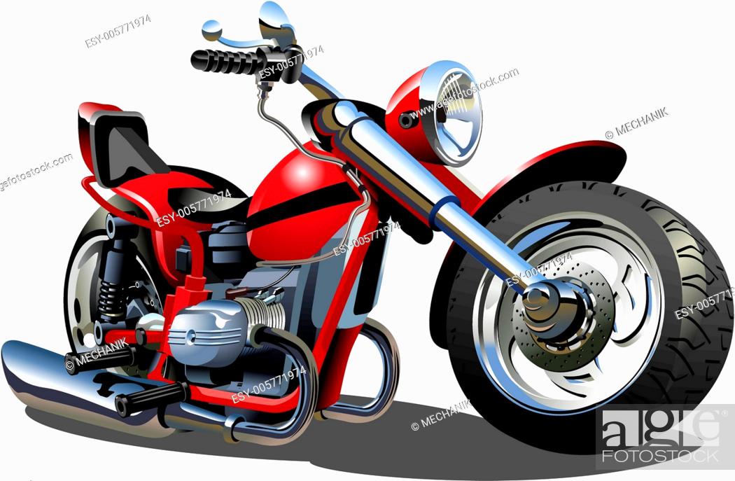 Vector Cartoon Motorcycle, Stock Vector, Vector And Low Budget Royalty Free  Image. Pic. ESY-005771974 | agefotostock