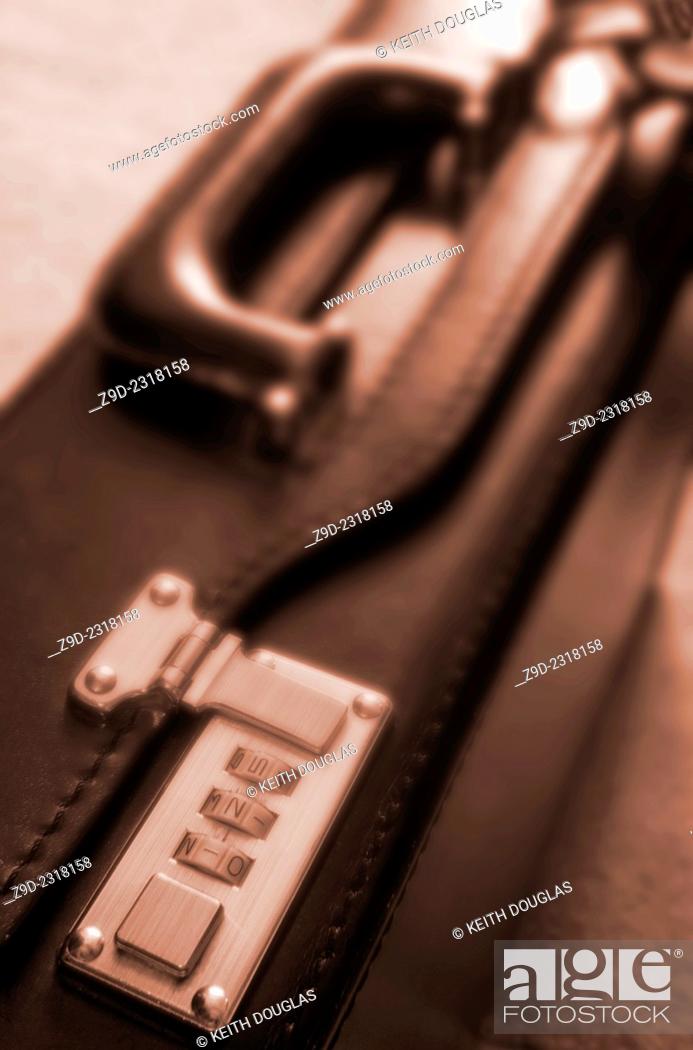 Stock Photo: Business concept of locked briefcase.