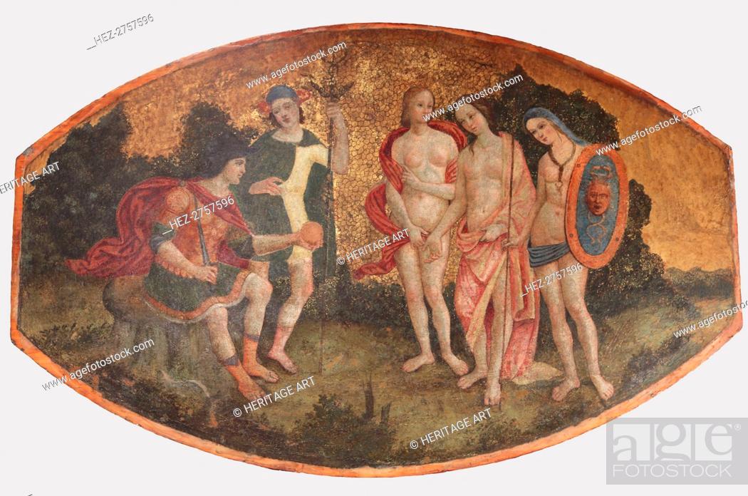 Stock Photo: Judgment of Paris, ca. 1509. Creator: Bernardino Pinturicchio.