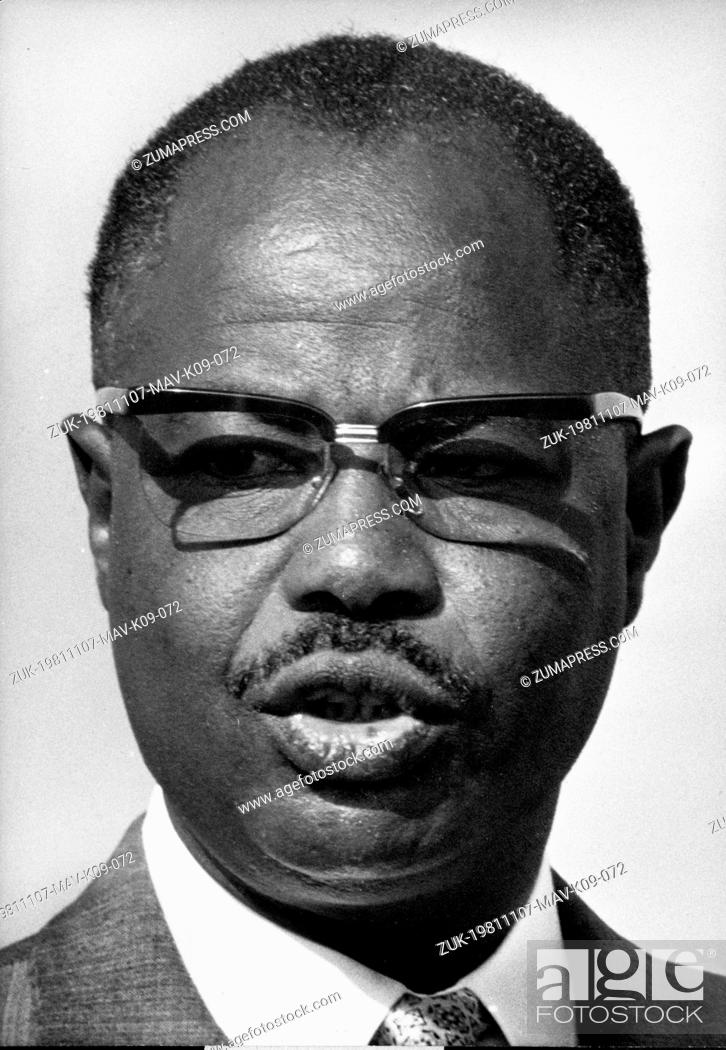 Stock Photo: Nov 07, 1981; Yaounde, Cameroon; AHMADOU BABATOURA AHIDJO August 24 1924 November 30 1989 was the president of Cameroon from 1960 until 1982.