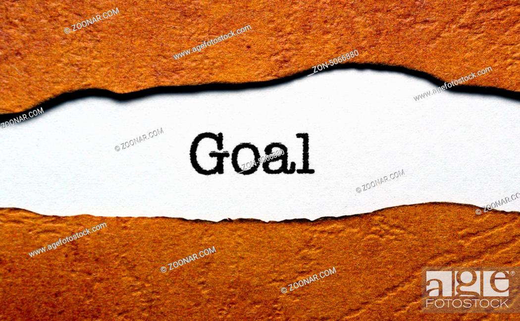 Stock Photo: Goal concept.
