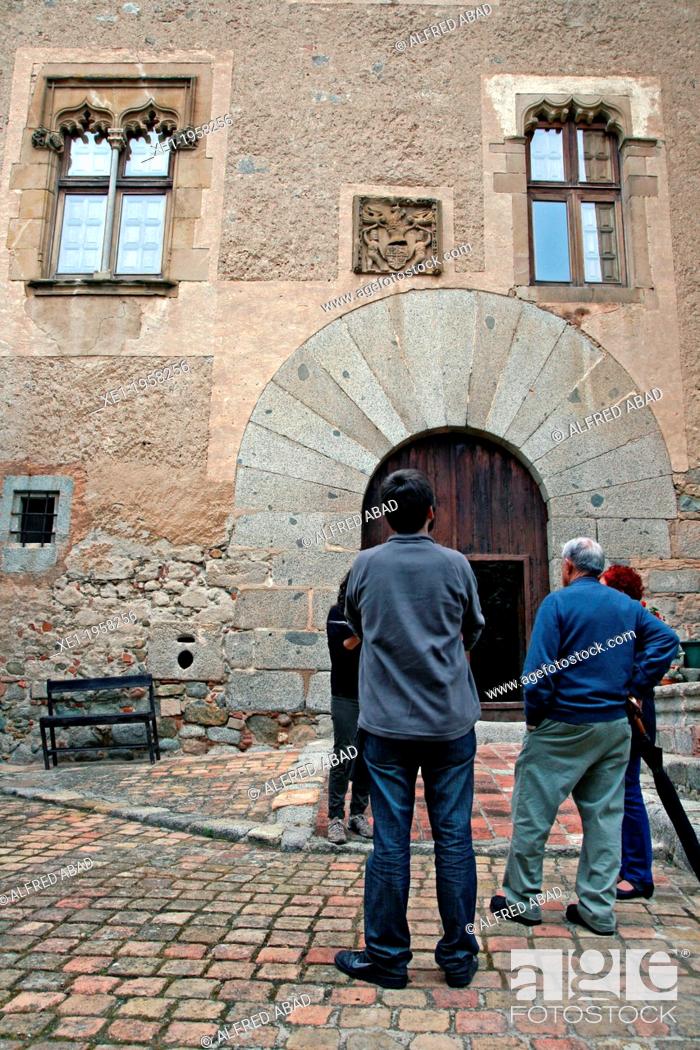 Stock Photo: cultural visit, Vilassar Castle, Vilassar de Dalt, Catalonia, Spain.
