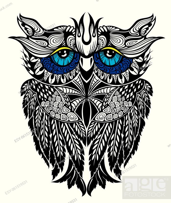 Owl logo, owl line art. Creative Owl Icon Vector Logo Tattoo Template,  Stock Vector, Vector And Low Budget Royalty Free Image. Pic. ESY-061519531  | agefotostock