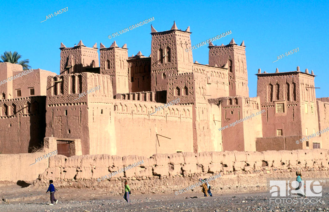 Stock Photo: Amerhidil ksar, adobe fortress. South, Ouarzazate region, Morocco.