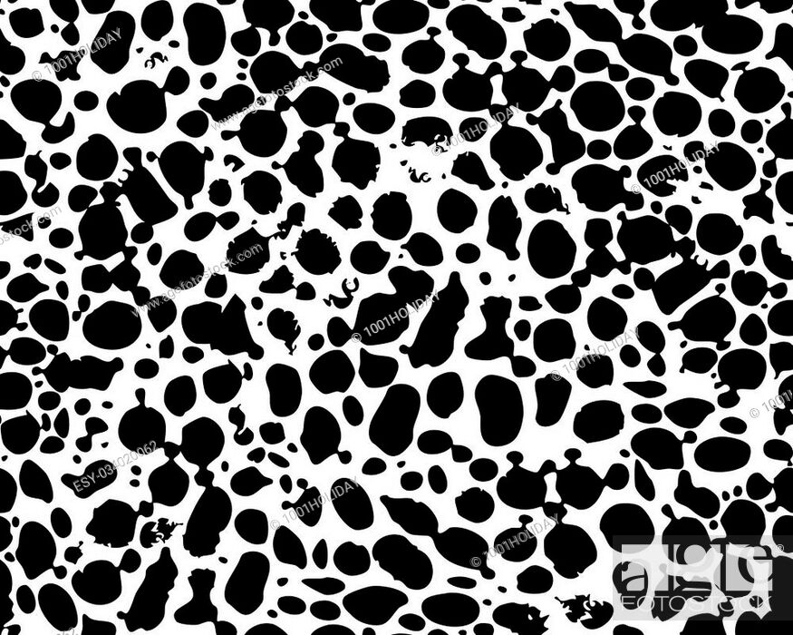 Vector: Seamless dalmatian pattern, vector illustration for Your design, eps10.