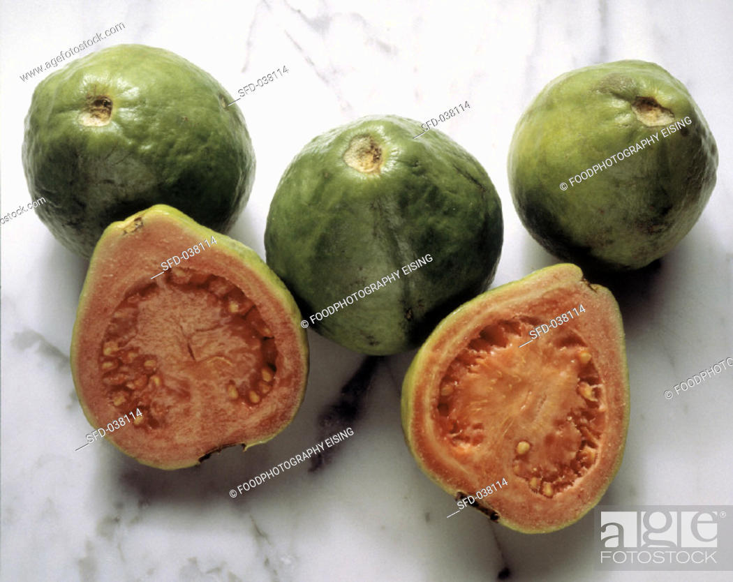 Stock Photo: Several Fresh Guava.