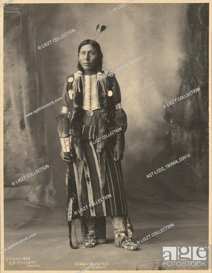 Stock Photo: Pablino Diaz, Kiowa; Adolph F. Muhr (American, died 1913), Frank A. Rinehart (American, 1861 - 1928); 1899; Platinum print; 23.6 x 18.