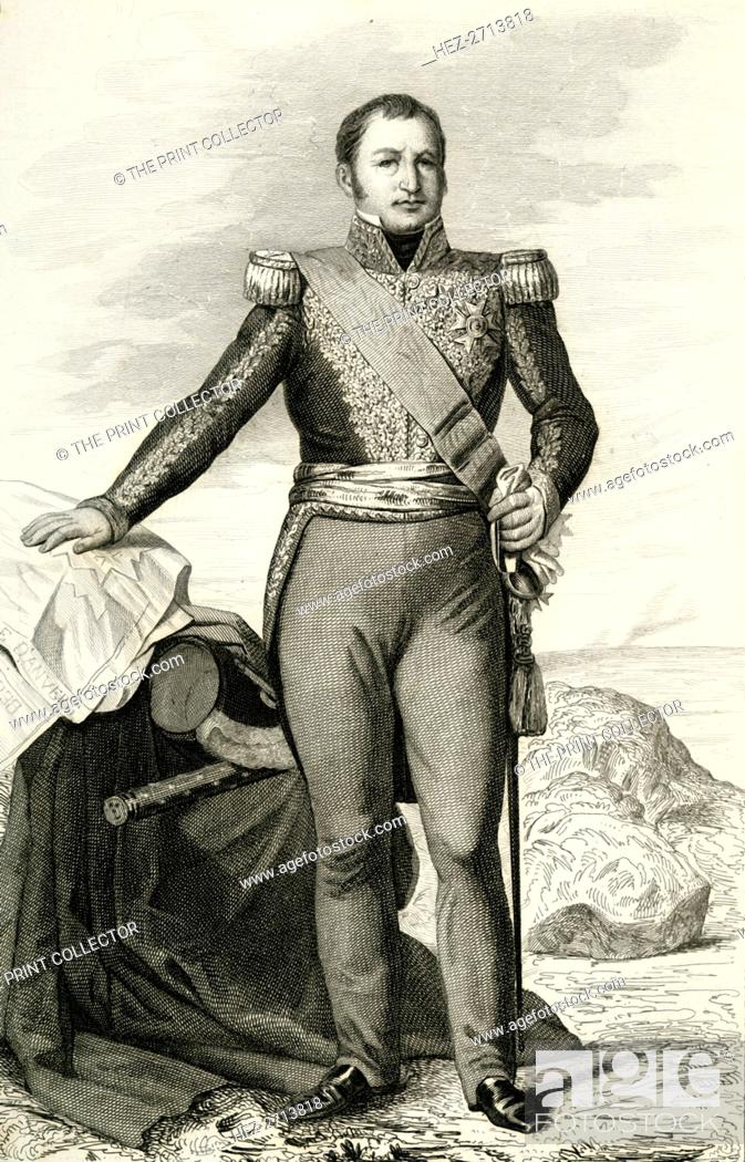 Stock Photo: Étienne Maurice Gérard, 1804, (1839). Creator: Julien Leopold Boilly.