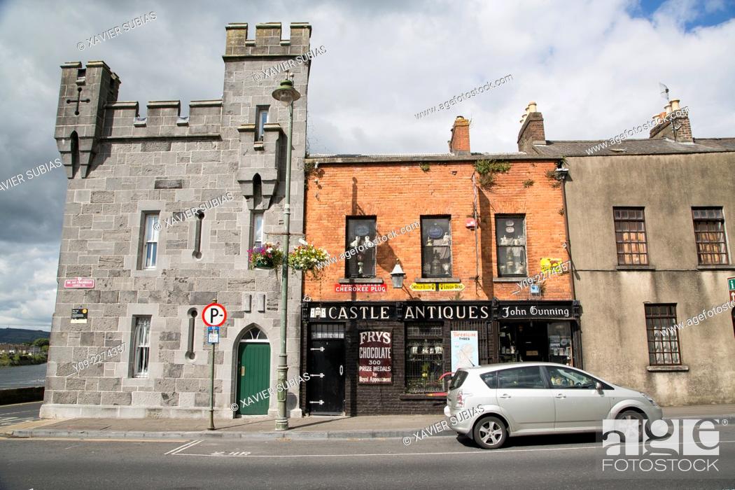 Stock Photo: Castle street, Limerick, Munster province, Ireland.