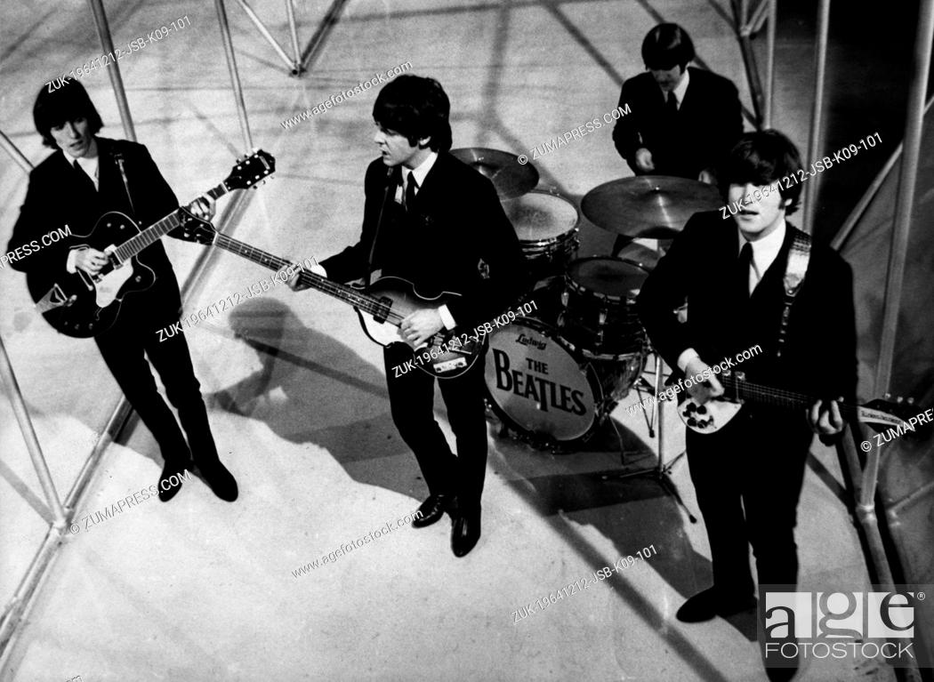 Stock Photo: Dec. 12, 1964 - Manchester, England, U.K. - The BEATLES, an English rock band, one of the most successful and popular music groups in history.