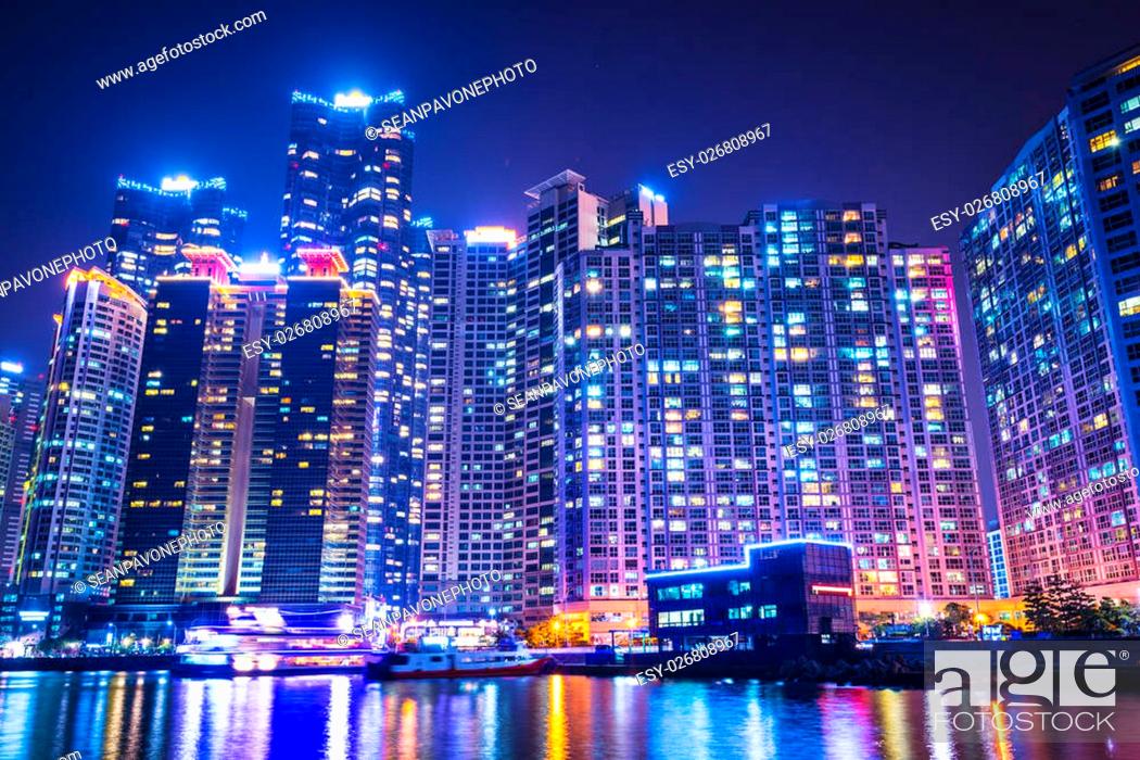 Busan, South Korea skyline at Haeundae District, Stock Photo, Picture And  Low Budget Royalty Free Image. Pic. ESY-026808967 | agefotostock