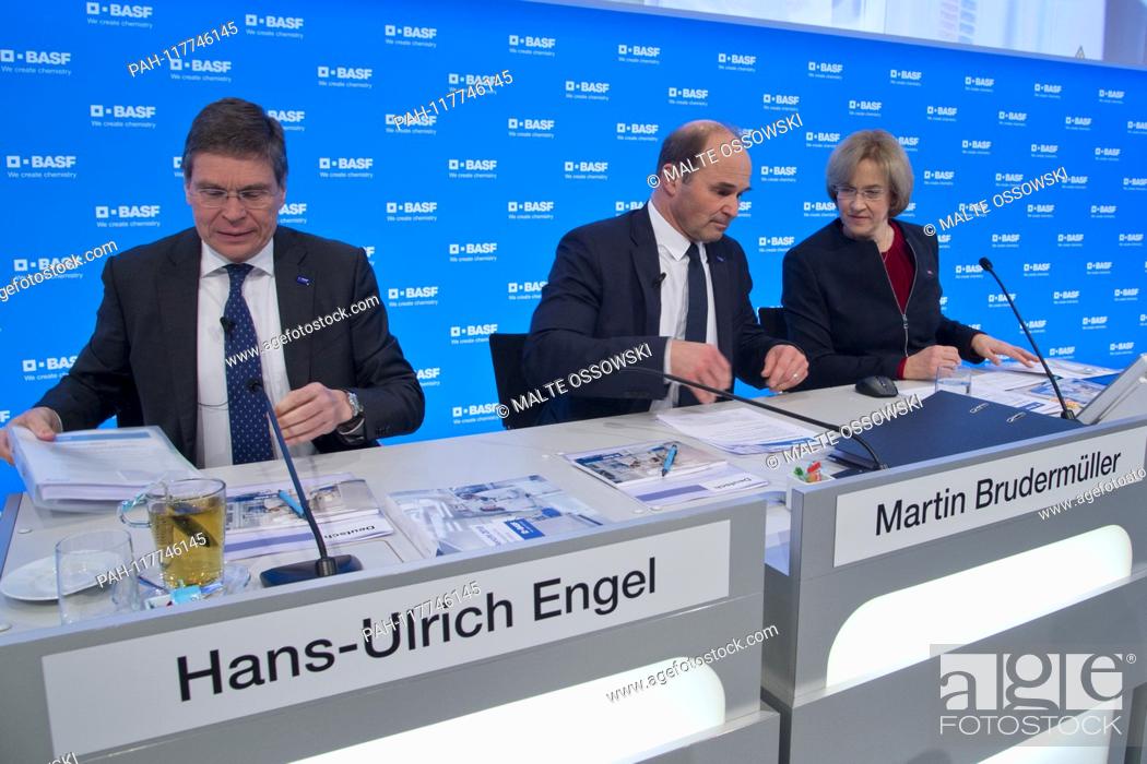 Stock Photo: from left: dr. Hans-Ulrich ENGEL left, CFO, BASF SE, Dr. Ing. Martin BRUDERMUELLER BrudermÃ ¥ ller, Chairman of the Management Board, CEO.