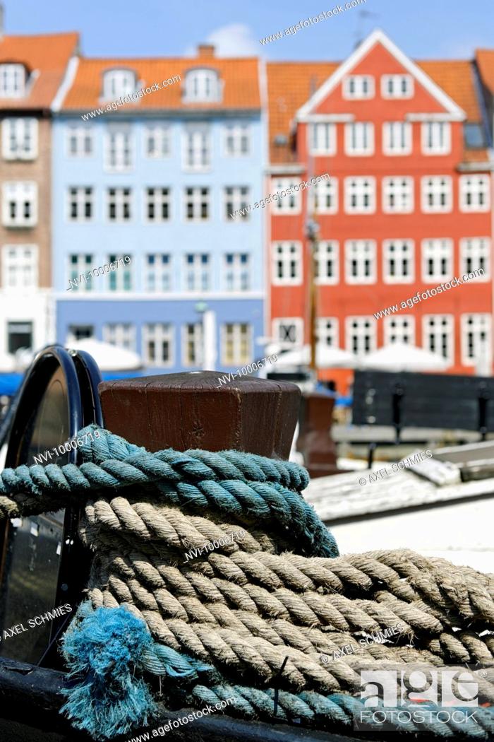 Stock Photo: Nyhavn district, Copenhagen, Denmark, Scandinavia, Europe.