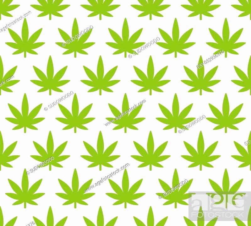 Cannabis plant seamless pattern. Simple stylized marijuana leaves on white  background, Stock Vector, Vector And Low Budget Royalty Free Image. Pic.  ESY-032936376 | agefotostock