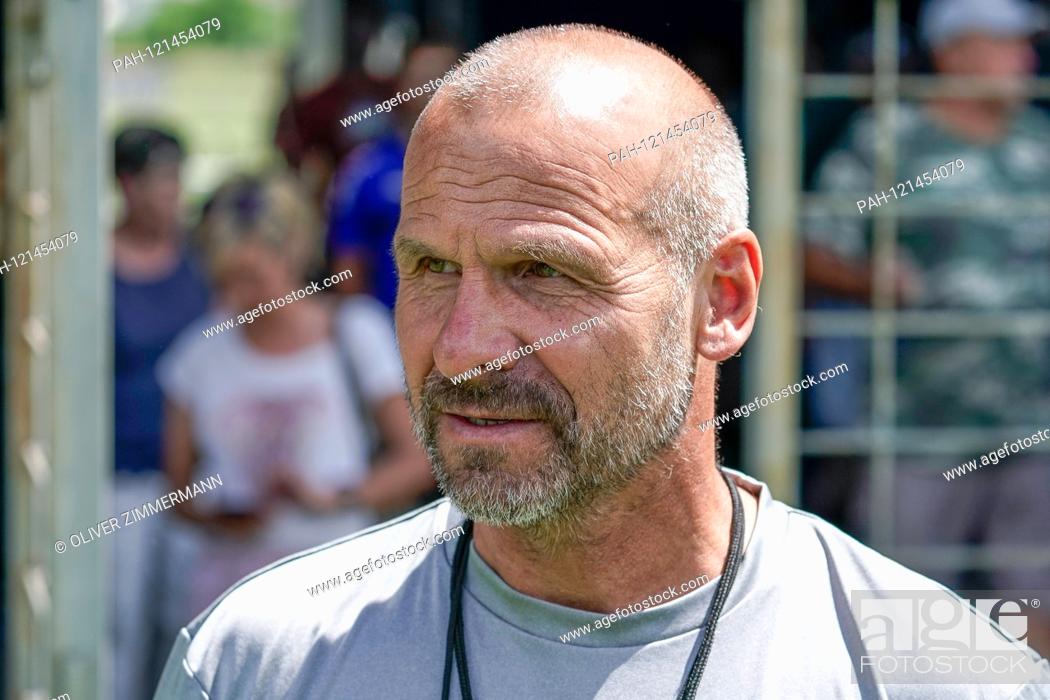 Stock Photo: Bernhard Trares (coach, head coach, SVWM), single image, action, action, portrait, portrait, at the first official team training after the summer break.