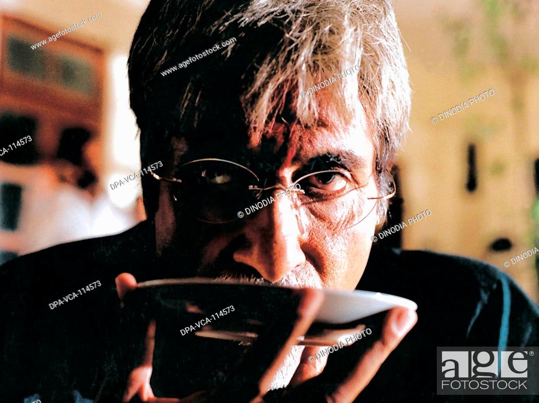 Stock Photo: South Asian Indian Amitabh Bachchan in a film still from Sarkar NO MR.