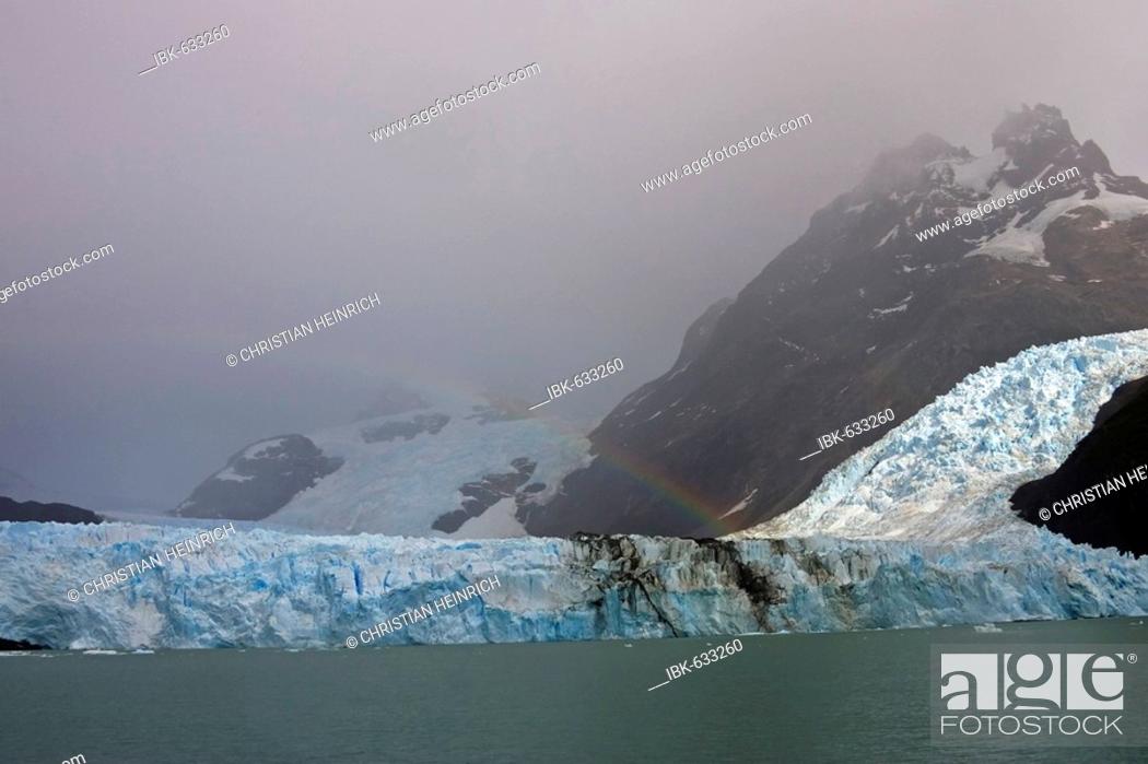 Stock Photo: Spegazzini Glacier at lake Lago Argentino, national park Los Glaciares, (Parque Nacional Los Glaciares), Patagonia, Argentina, South America.