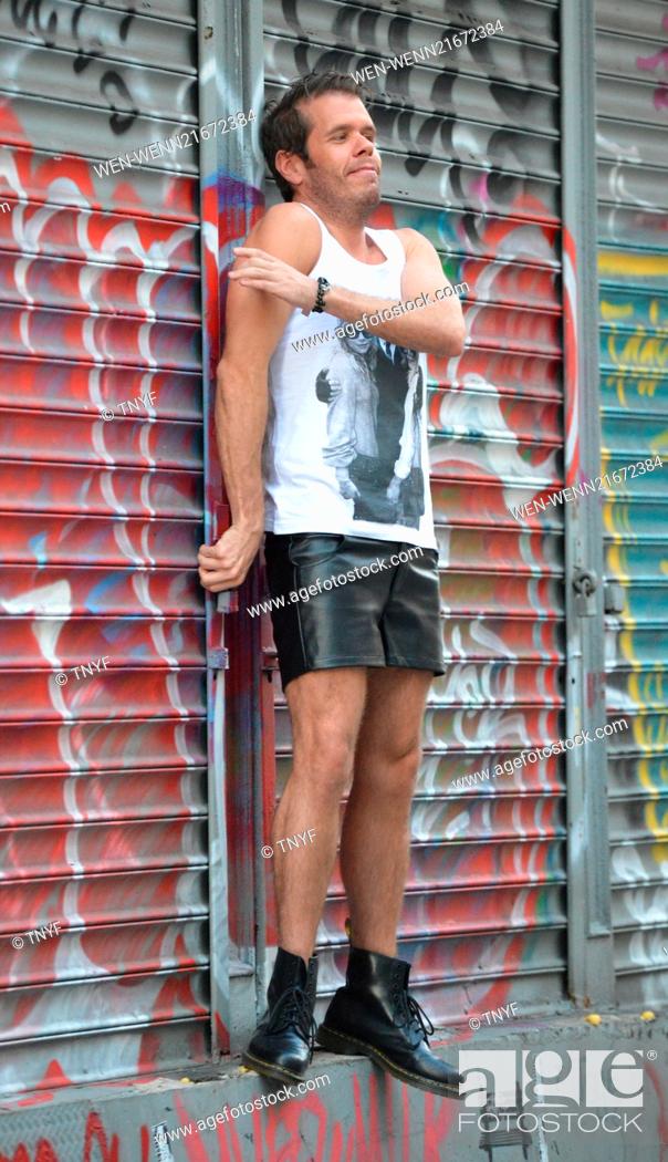 Stock Photo: Perez Hilton out and about on Lower East Side Featuring: Perez Hilton Where: Manhattan, New York, United States When: 04 Sep 2014 Credit: TNYF/WENN.