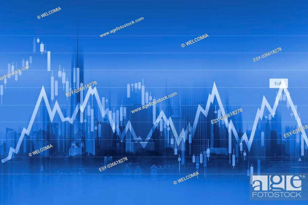 Currency Trading Background with Graph Stats and Modern Cityscape in the  Background, Stock Photo, Picture And Low Budget Royalty Free Image. Pic.  ESY-036618278 | agefotostock