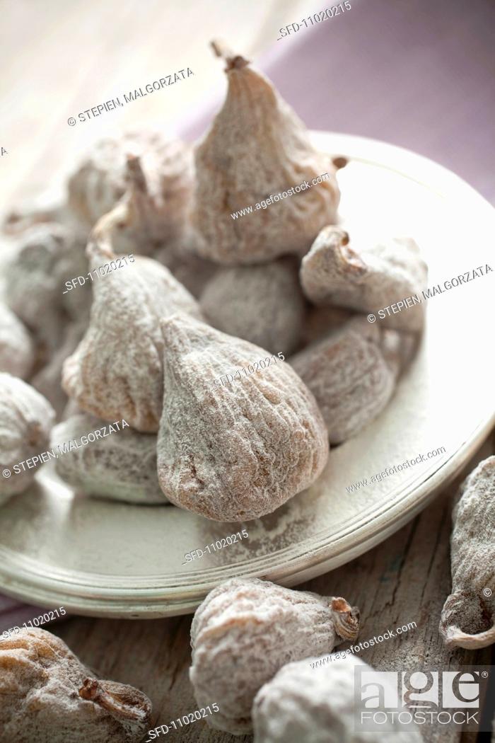 Stock Photo: Dried figs.