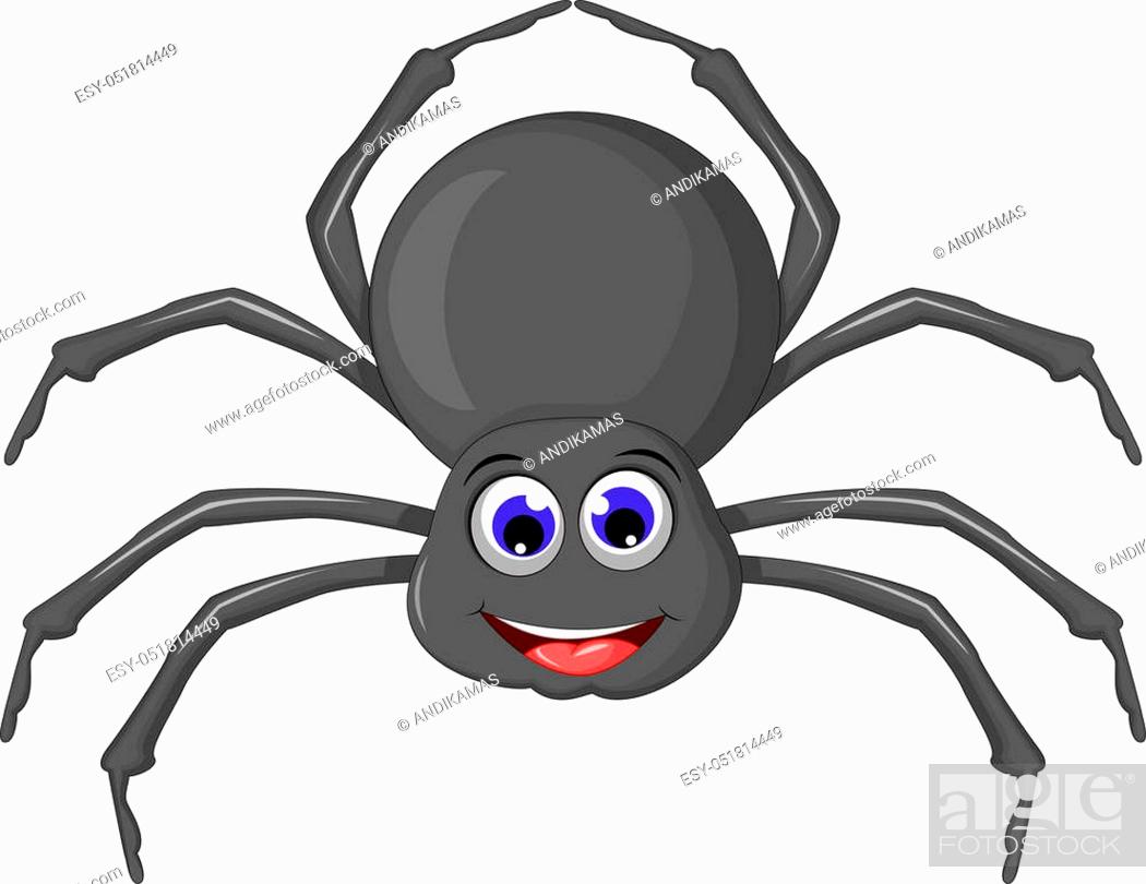 vector ilustration of cute spider cartoon, Stock Photo, Picture And Low  Budget Royalty Free Image. Pic. ESY-051814449 | agefotostock