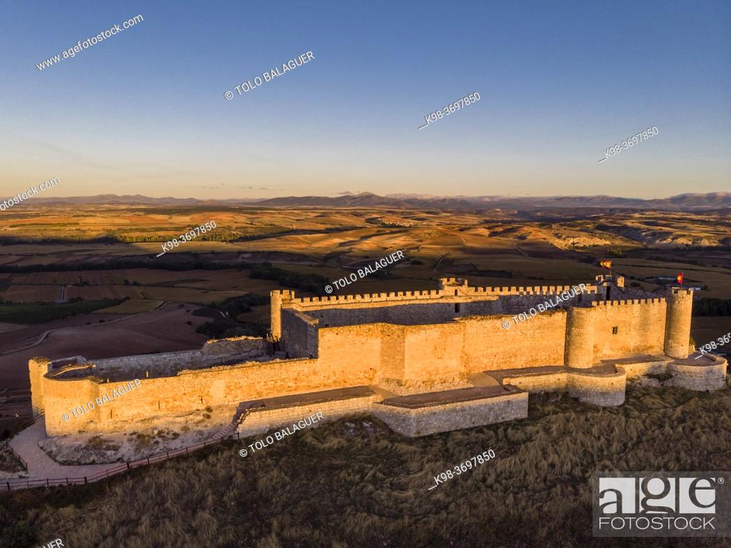 Stock Photo: Castillo del Cid, Jadraque, Guadalajara province, Spain.