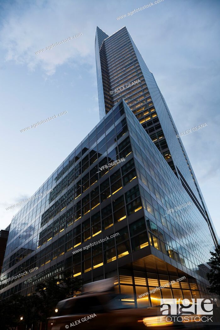 Stock Photo: The Goldman Sachs global headquarters in New York City at 200 West St. Designed by Henry Cobb of Pei Cobb Freed & Partners.