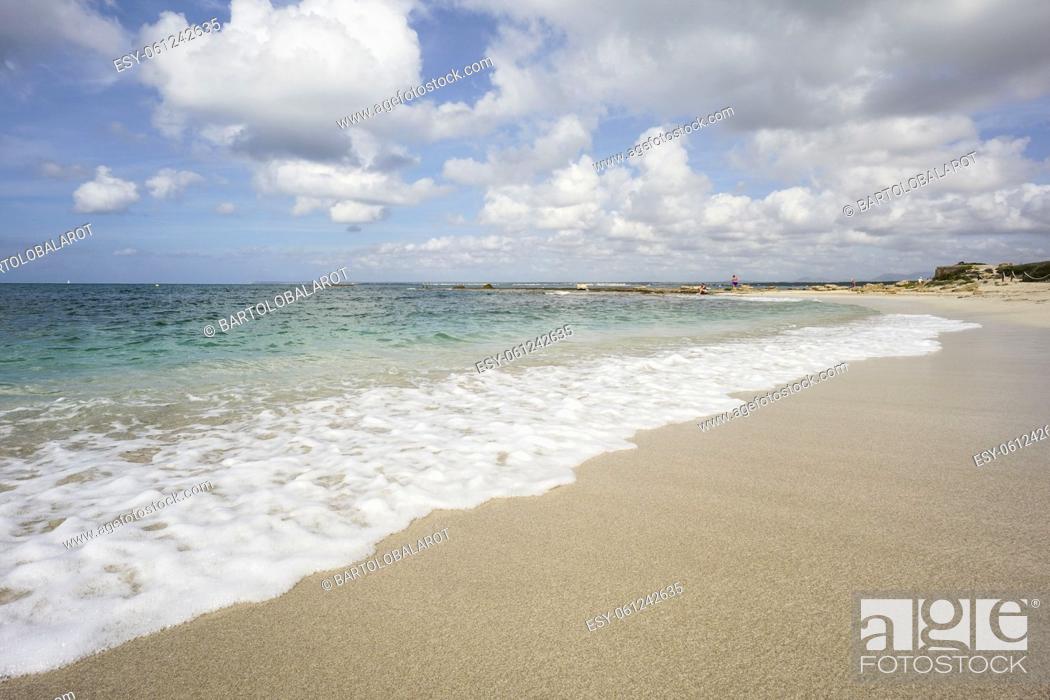 Stock Photo: playa Estanys, Colònia de Sant Jordi, municipality of Las Salinas, Mallorca, balearic islands, spain, europe.