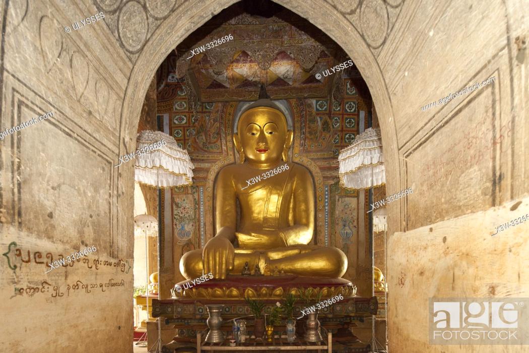 Stock Photo: Leimyethna pagoda, Old Bagan village area, Mandalay region, Myanmar, Asia.