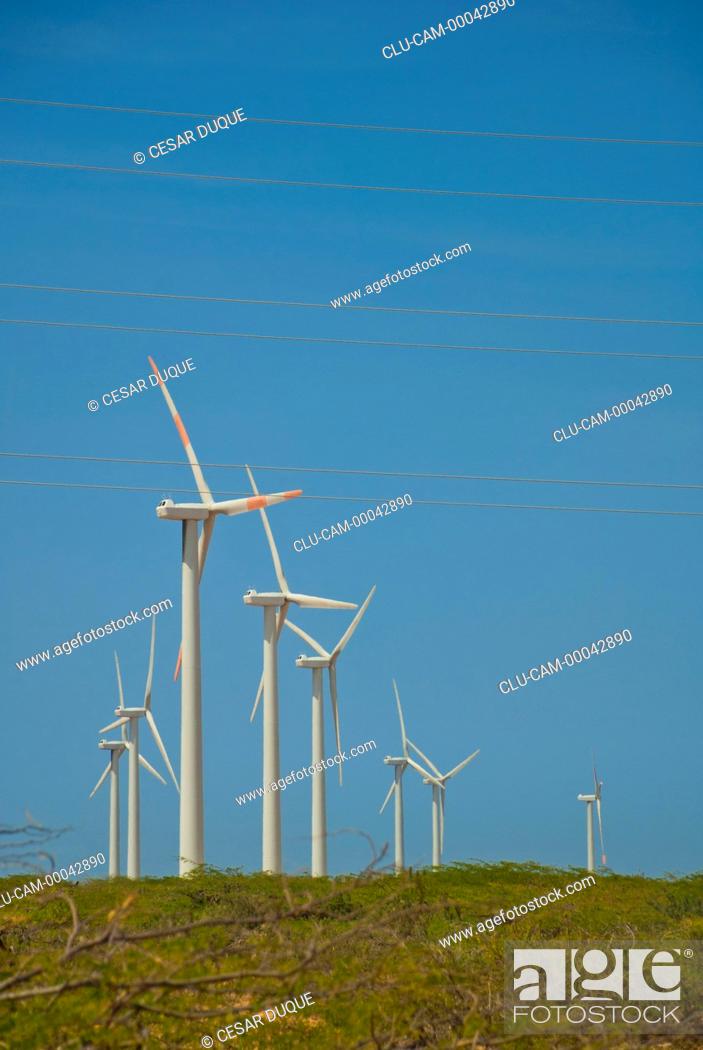Prefijo Una vez más paño Jepirachi Park Wind, Guajira Peninsula, La Guajira, Riohacha, Colombia,  Foto de Stock, Imagen Derechos Protegidos Pic. CLU-CAM-00042890 |  agefotostock