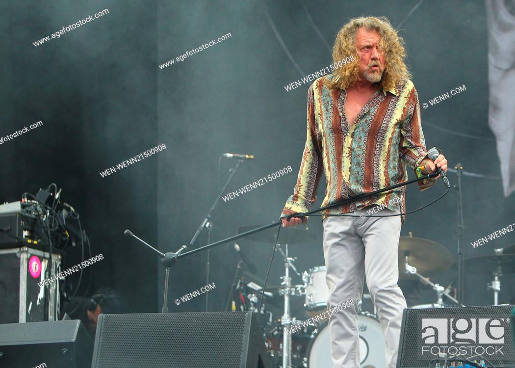 Stock Photo: Glastonbury Festival 2014 - Performances - Day 3 - Robert Plant Featuring: Robert Plant Where: Glastonbury, United Kingdom When: 28 Jun 2014 Credit: WENN.