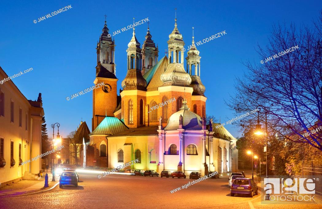 Stock Photo: Archcathedral Basilica of St Peter and St Paul, Poznan, Poland.